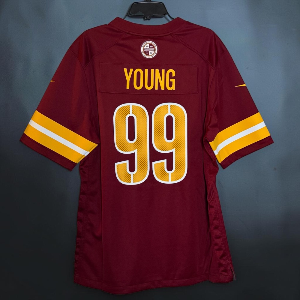 Nike Washington Commanders Chase Young 99 Jersey Mens Large Burgundy 67NM-WSGH